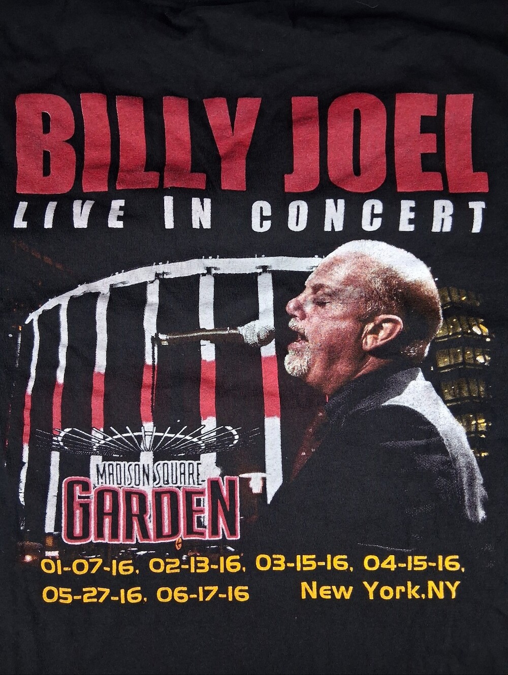 Billy Joel Live In Concert Madison Square Garden Men Size 2XL - Picture 7 of 8